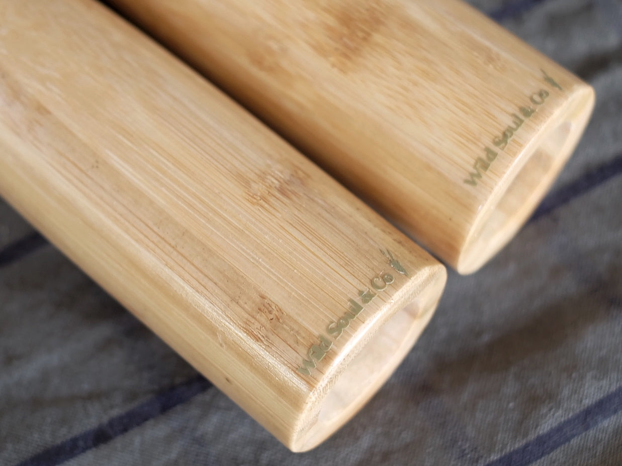 Set de Molinillos de Sal y Pimienta – Bambú Natural Grande