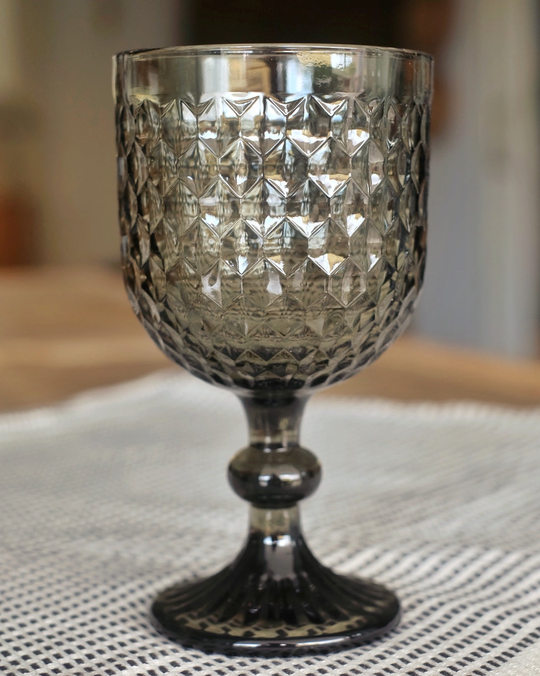 Copa de agua y vino Diamond Green