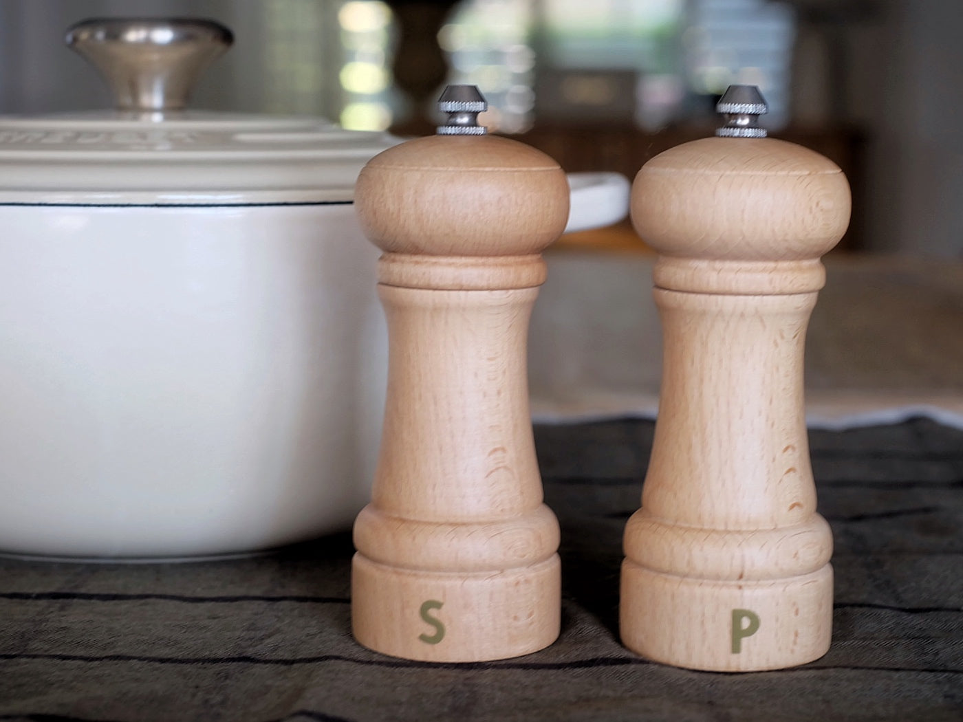 Set de Molinillos de Sal y Pimienta – Madera Pequeño