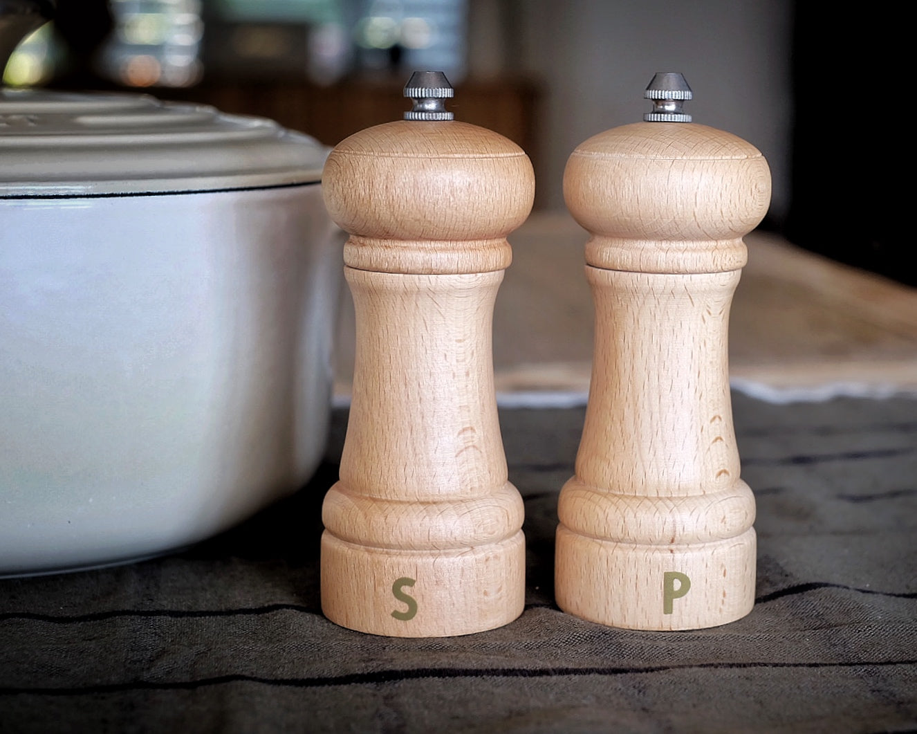 Set de Molinillos de Sal y Pimienta – Madera Pequeño