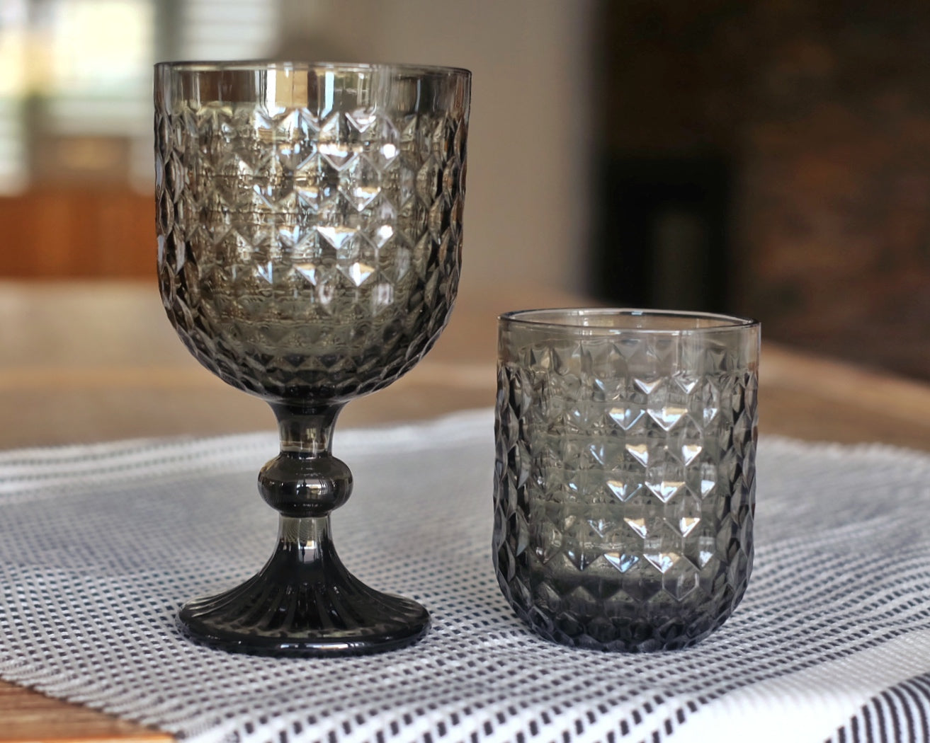 Vaso de agua y refrescos Diamond Green