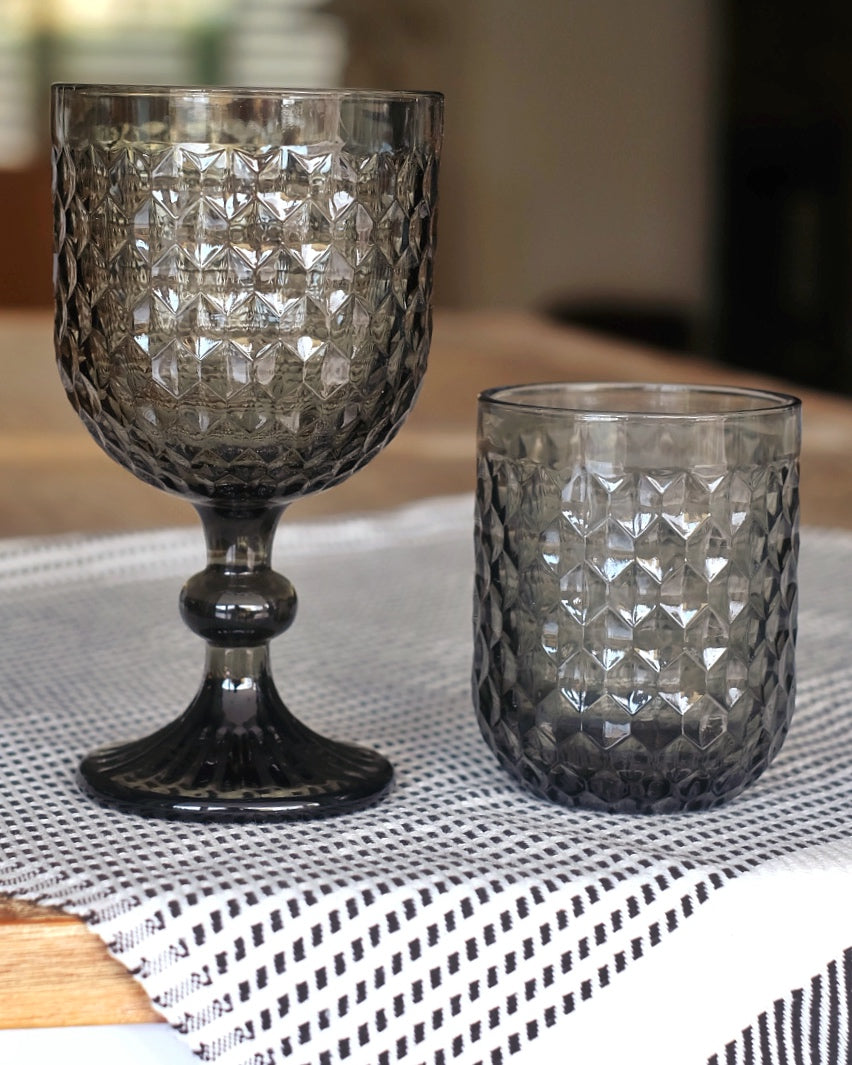 Copa de agua y vino Diamond Green