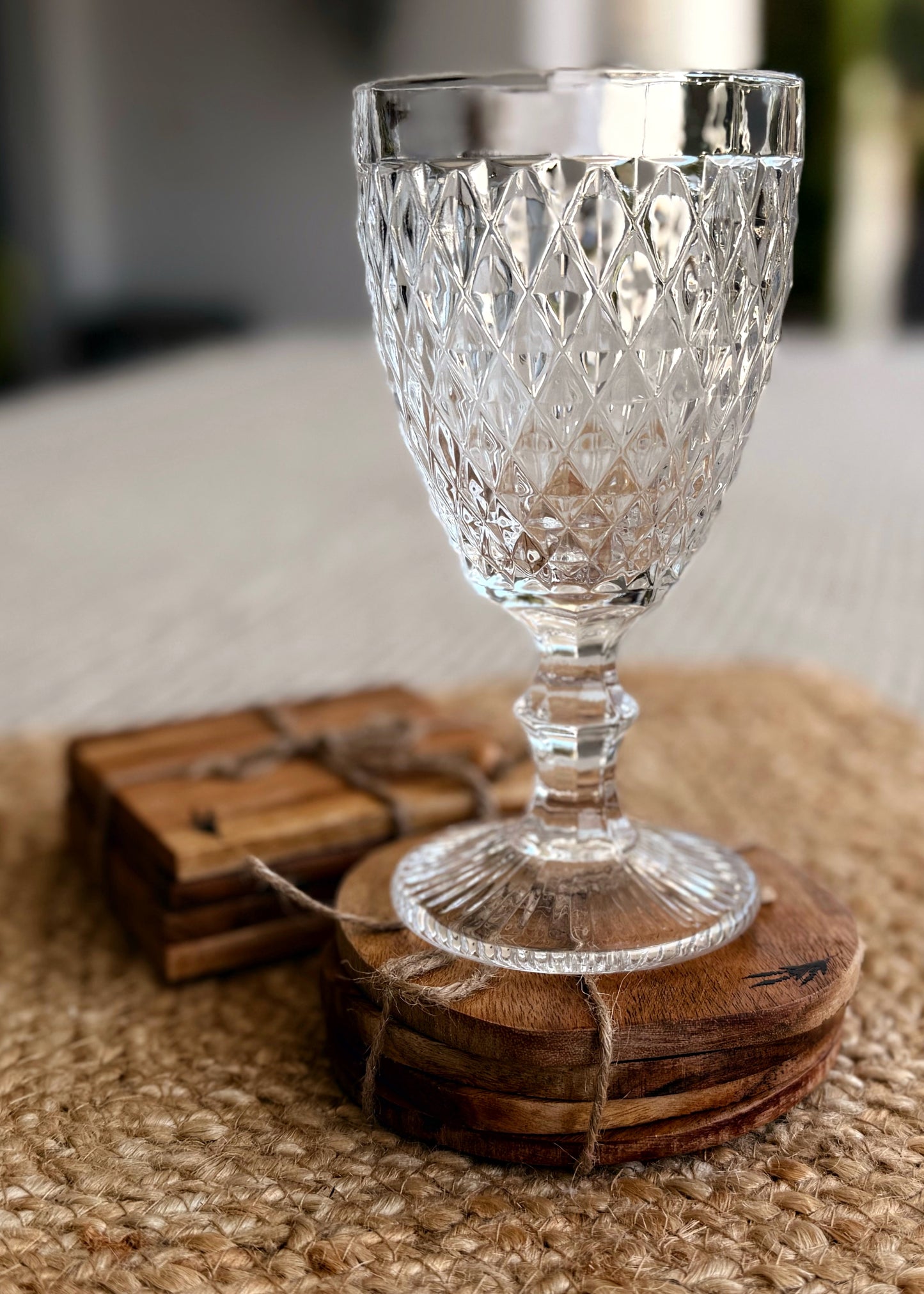 Posavasos de madera Aurier cuadrados