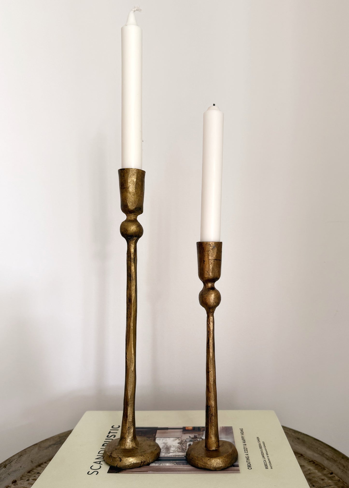 Candelabro Mae dorado envejecido S