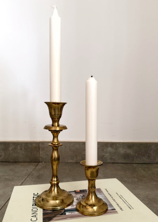 Candelabro Victoria metal dorado envejecido M