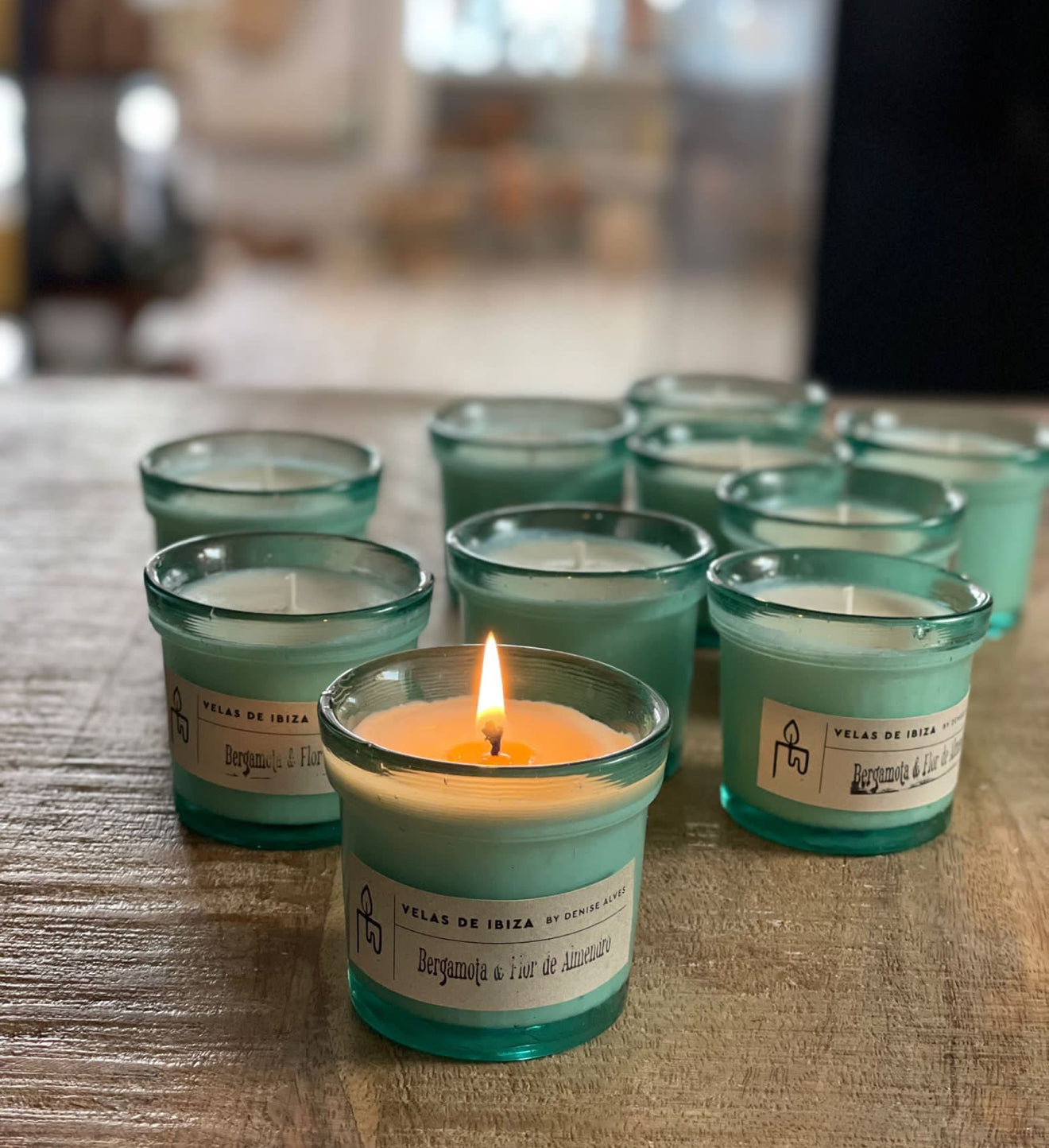 VELAS DE IBIZA Colección Petit Aroma Bergamota y Flor de Almendro