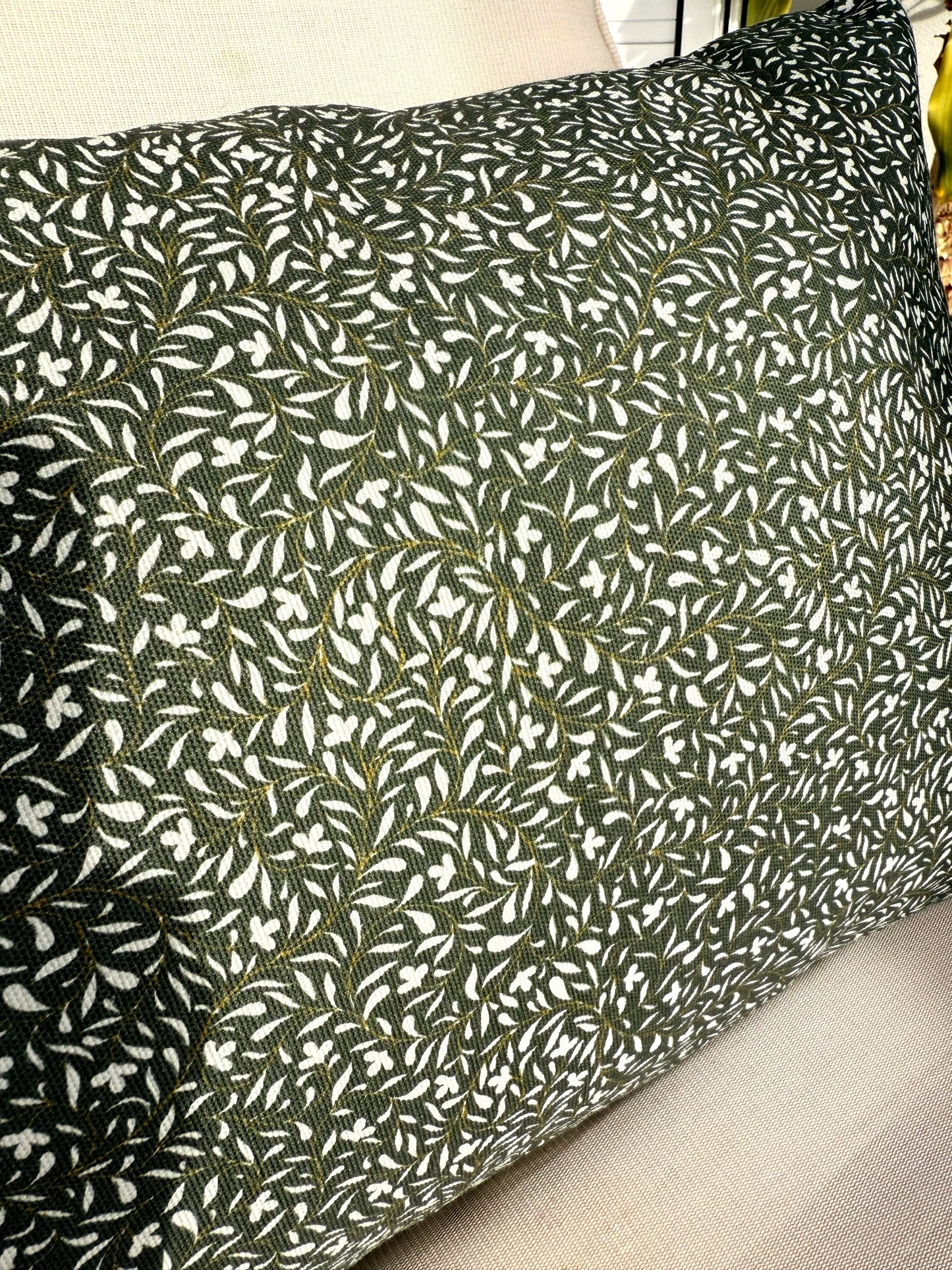 Funda y relleno de cojín Doñana verde