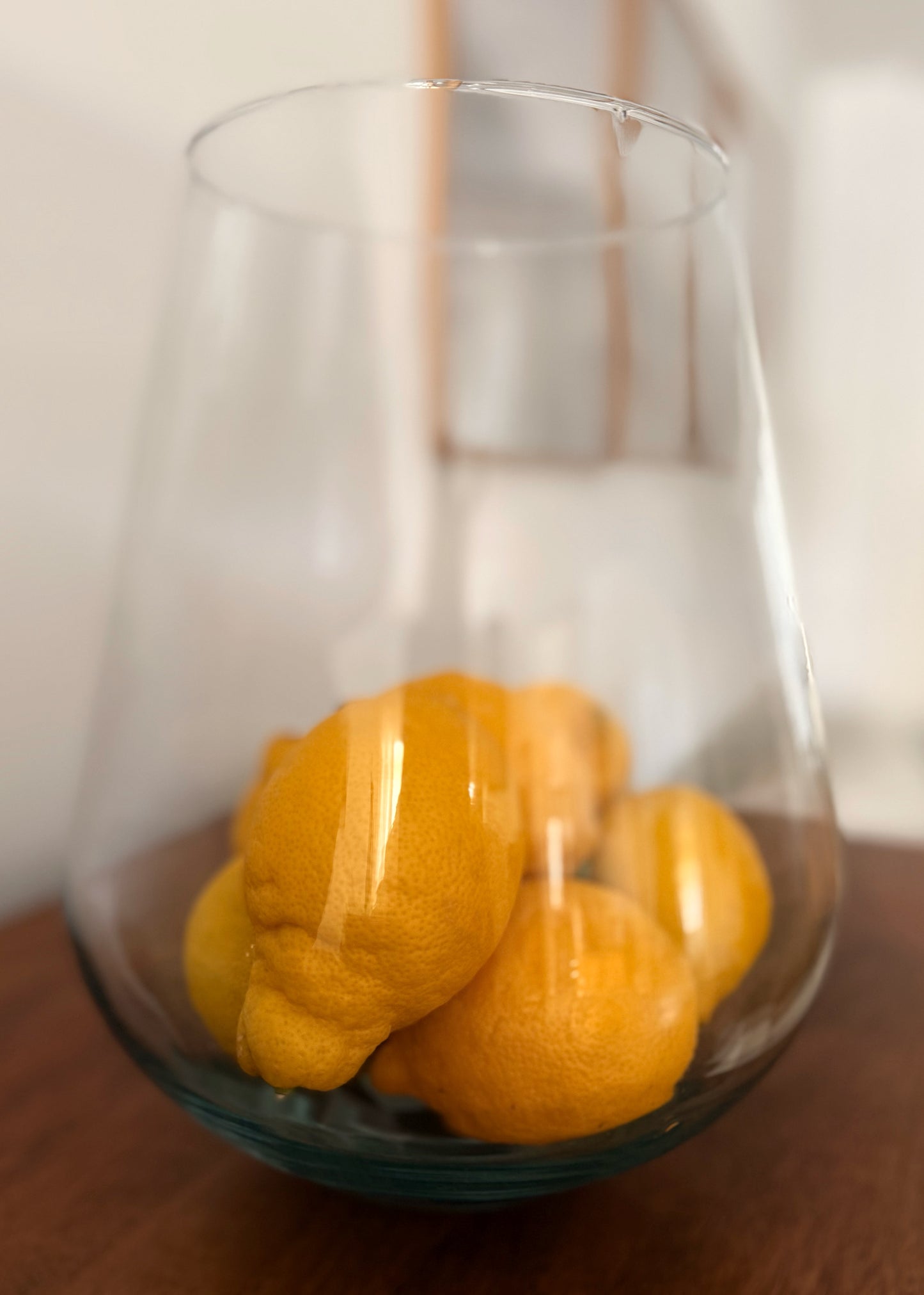 Jarrón de cristal forma vaso Elaia