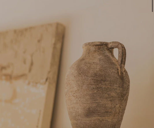 Jarrón en Terracota con Asa Menorca