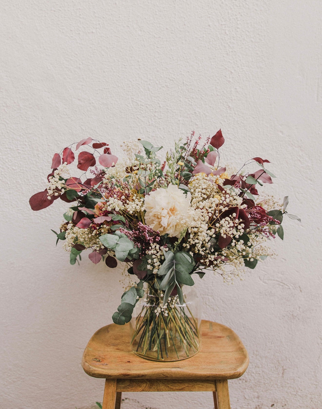 Flores preservadas con jarrón SABA