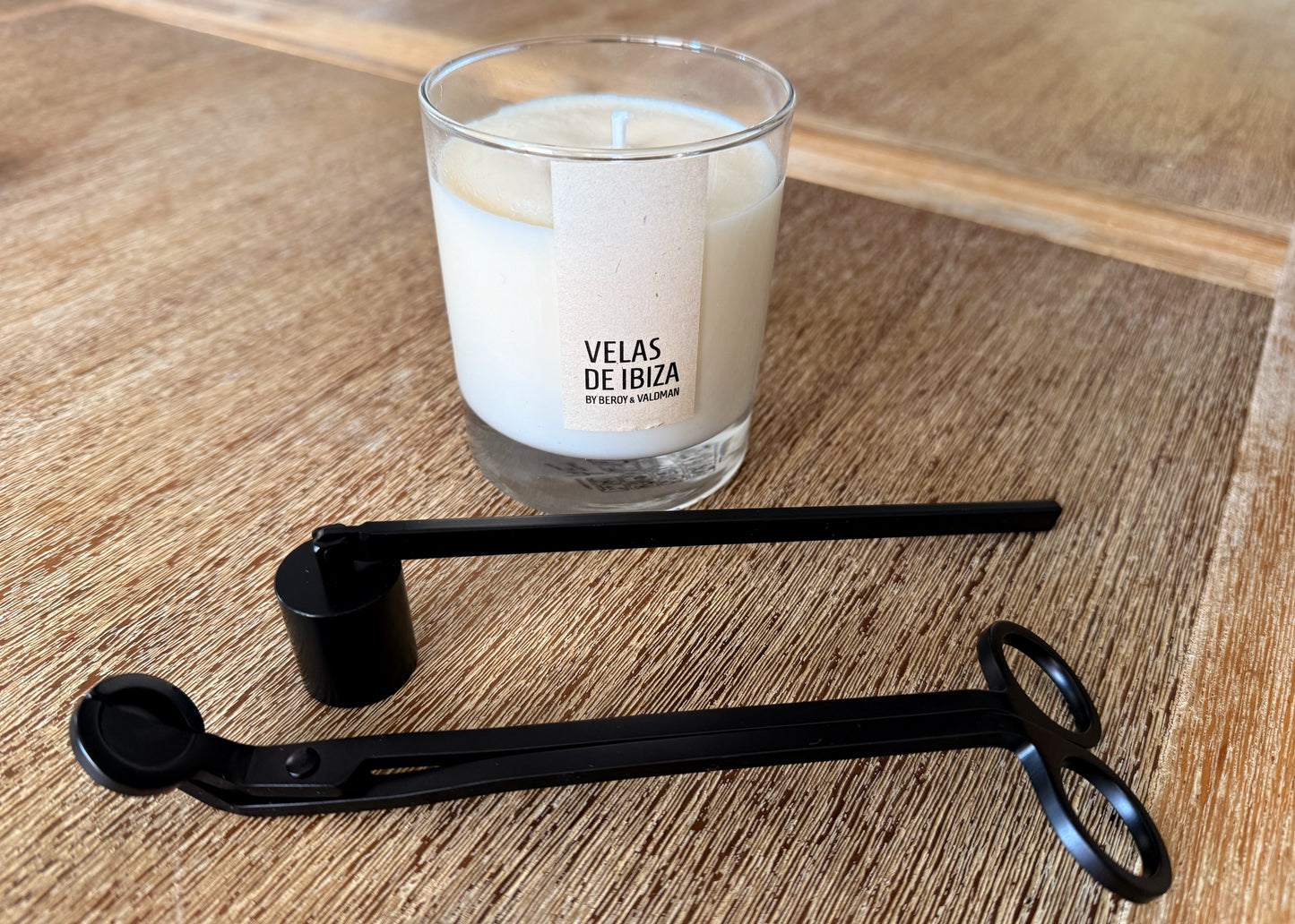 Corta mechas velas acero negro Silvie