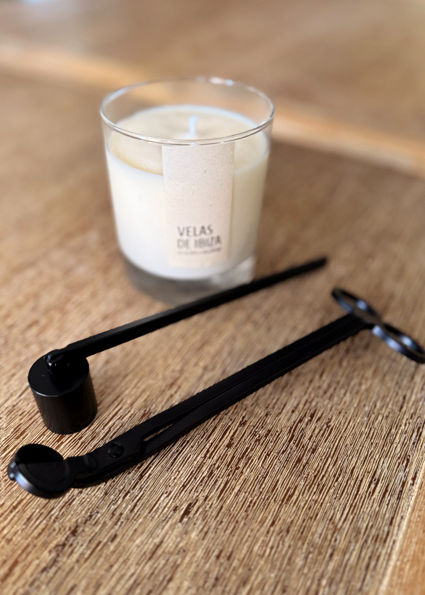 Corta mechas velas acero negro Silvie