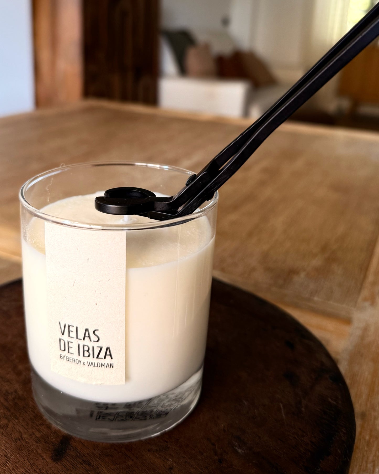 Corta mechas velas acero negro Silvie